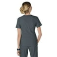 thumbnail image 2 of Koi Lite Womens Serenity 317 Round Neck Top-Charcoal-X-Large, 2 of 3
