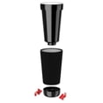 thumbnail image 2 of Mugzie 16-Ounce Tumbler Drink Cup with Removable Insulated Wetsuit Cover - White Polka Dots, 2 of 4