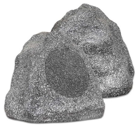 Theater Solutions 2R6G 6.5-Inch Outdoor Rock Speakers (Granite Grey)