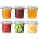 thumbnail image 1 of Juego de tarros de vidrio ComSaf herméticos 240 ml (8 oz), 6 piezas con tapa, 1 of 8