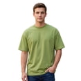 thumbnail image 4 of T-Shirt for Man Short Sleeve Crew Neck Basic Light Green Shirts Mens Shirts Casual, 4 of 4