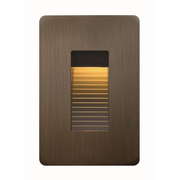 120V 4W Led Vertical Step Light 3 inches Wide By 4.5 inches High-Matte Bronze Finish-2700 Color Temperature Bailey Street Home 81-Bel-2986640