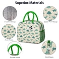 thumbnail image 4 of Womens LightBeige Cartoon Dinosaurs Silhouettes Pattern Lunch Box for Work,Insulated Lunch Bag for Women,Loncheras Para Mujer,Leakproof Adult Lunch Bag for Work,Beach,Travel,Picnic,Camping, 4 of 7