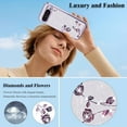 thumbnail image 2 of for Google Pixel 9 Pro XL Case Clear Glitter Shiny Aesthetic Google Pixel 9 Pro XL Phone Case Silicone Soft Floral Transparent Shockproof Cover Purple Slim for Women (Silver-Purple), 2 of 14