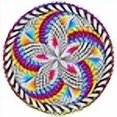 thumbnail image 3 of Stuff2Color 'Spin Me' Fuzzy Velvet Mandala - 20x20 Inches - Coloring Poster, 3 of 3