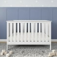 thumbnail image 3 of Child Craft Atwood 3-in-1 Convertible Crib, Chevron Panel Design, 3 Mattress Heights, Matte White, 3 of 8