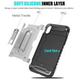 thumbnail image 3 of Perfect Fit Hybrid Case for iPhone X Heavy Duty with Built-In Stand and Card Holder, 3 of 6