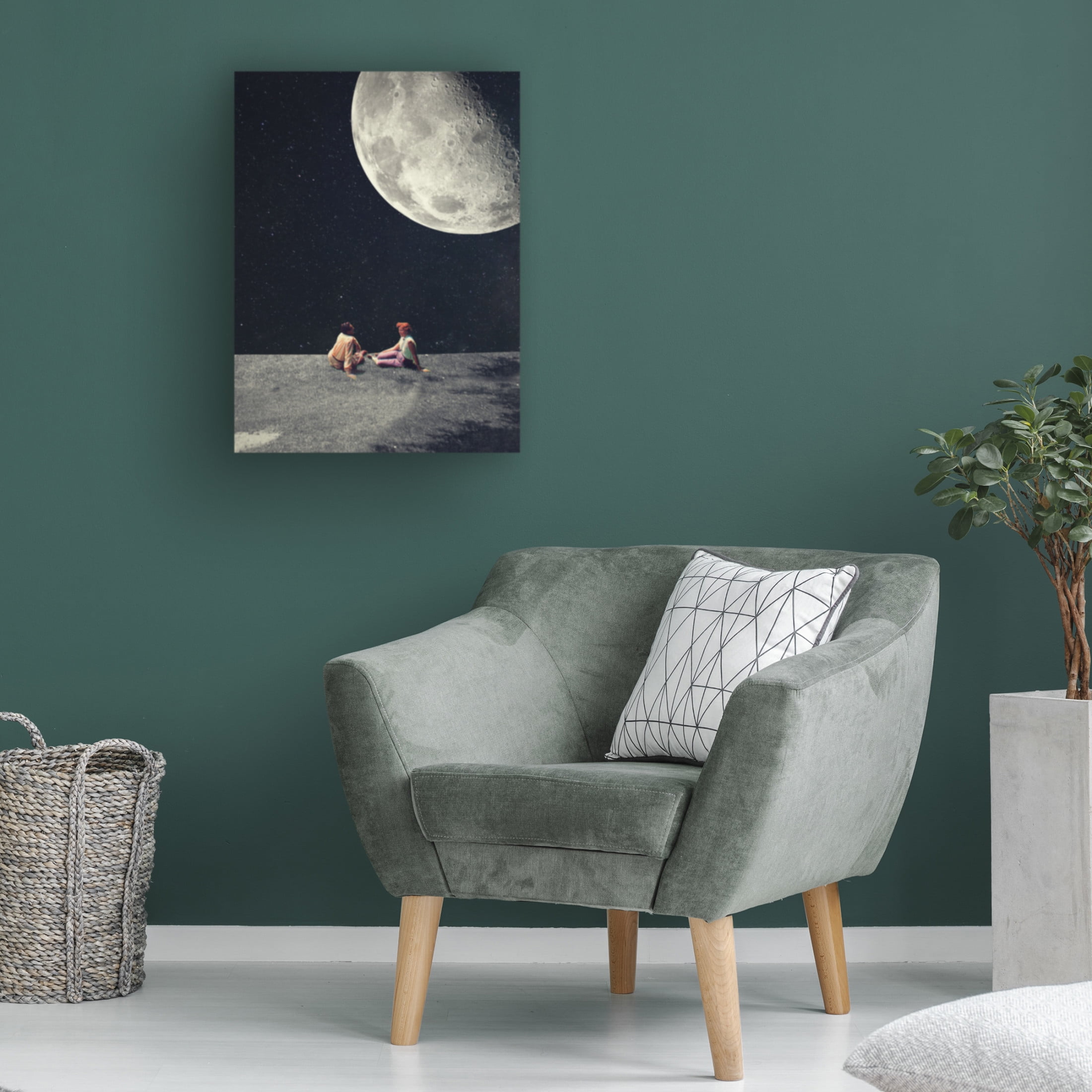 Trademark Fine Art Frank Moth  I Gave You the Moon for a Smile Canvas Wall Art