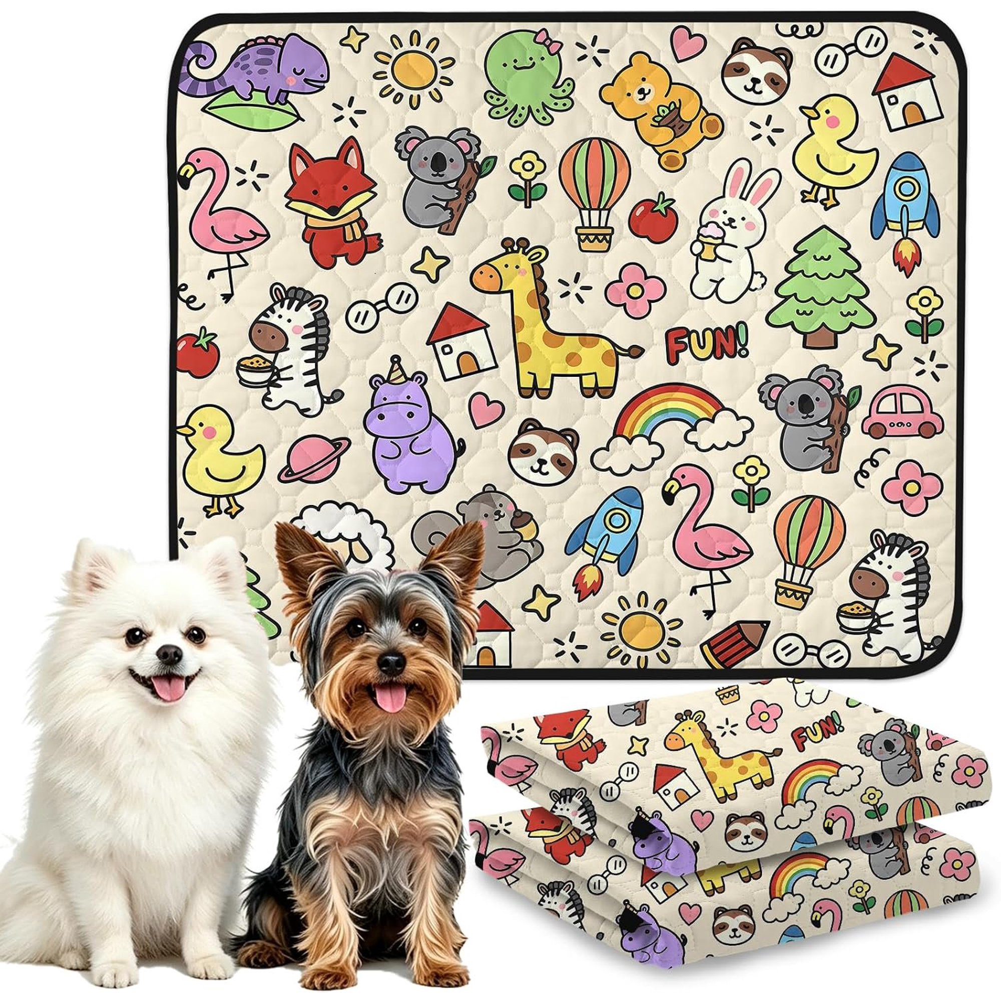Washable Pee Pads for Dogs, Puppy Pads, 2 count