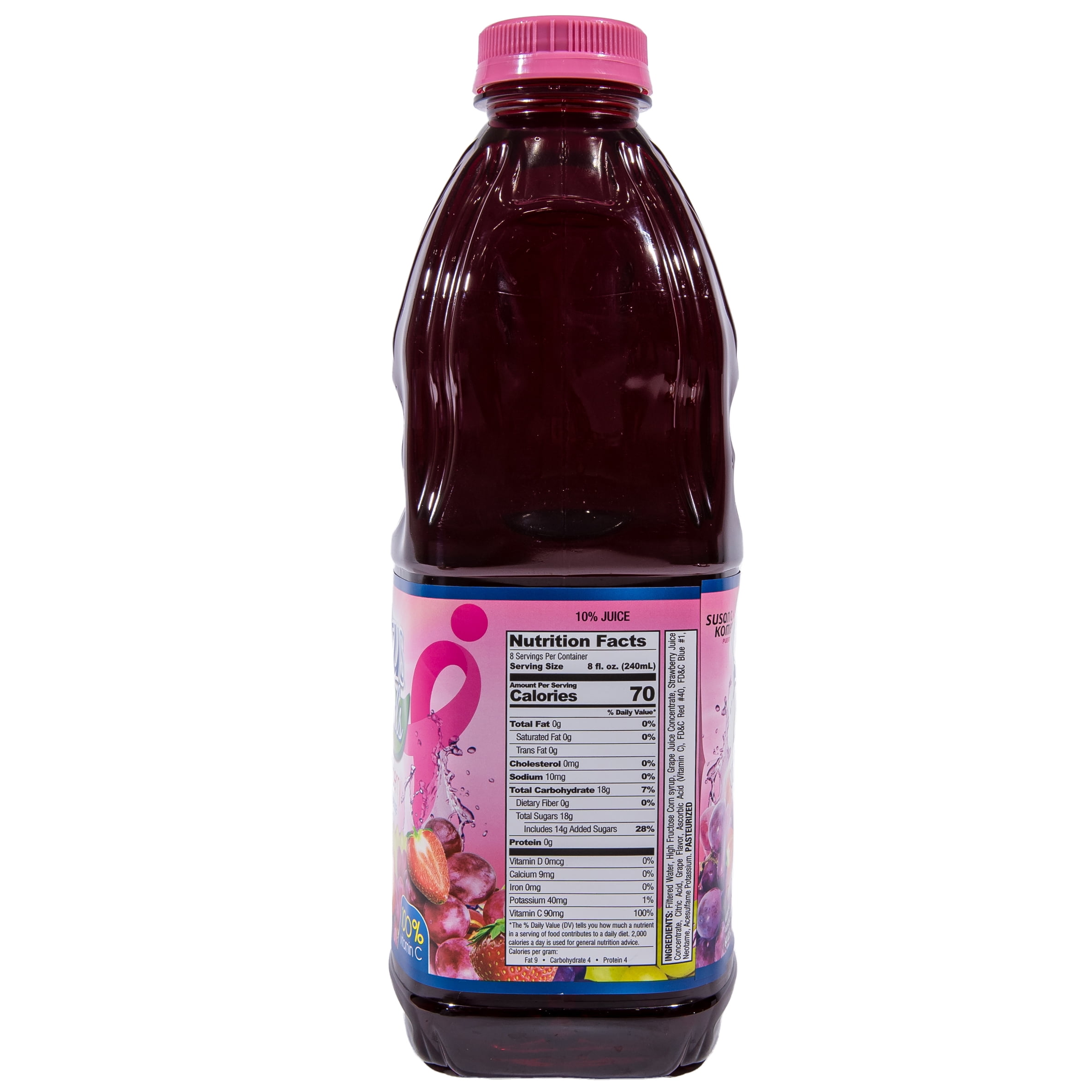 Lotus Grapeberry Cocktails PET Juice Beverage Plastic Bottle 64 fl oz