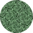 thumbnail image 1 of Ahgly Company Machine Washable Indoor Round Transitional Night Black Area Rugs, 5' Round, 1 of 7