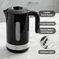 thumbnail image 3 of OVENTE 1.8L Electric Kettle with 1500W Fast Boiling Heater, Black KP413B | Best For Coffee or Tea, BPA-Free, Easy-Fill Lid, Water Level Window, Auto Shut-Off & Boil-Dry Protection, Removable Filter, 3 of 8