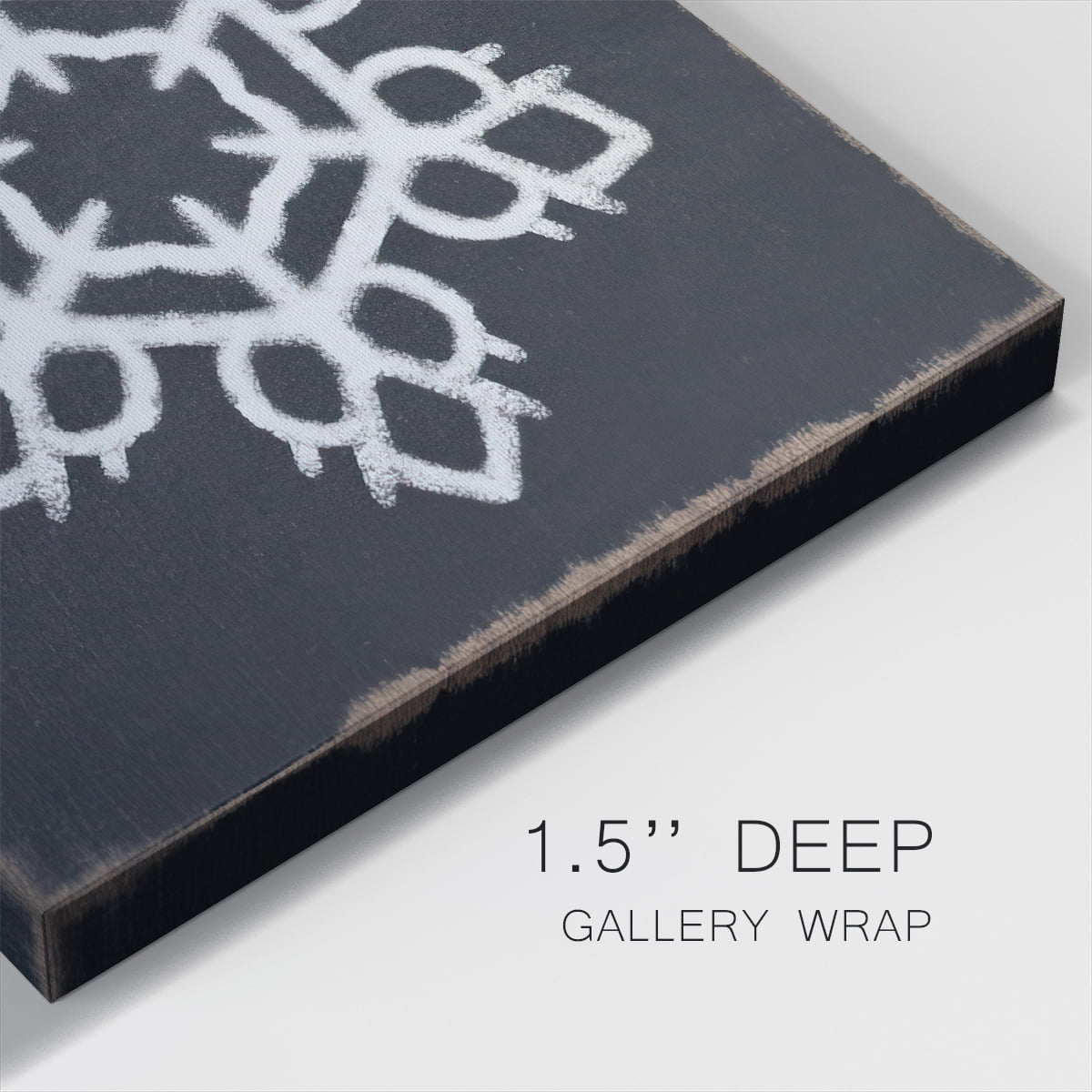 Chalkboard Snowflake II- Gallery Wrapped Canvas
