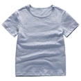 thumbnail image 3 of Basic Tshirts for Boys Girls Summer Casual Lightweight Breathable Short Sleeve Crewneck Plain T Shirts, 3 of 3
