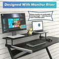 thumbnail image 2 of FITUEYES Bureau Mobile pour Ordinateur avec Étagère pour Moniteur, 2 of 7