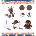 thumbnail image 2 of DolliBu Hedgehog Unicorn Plush Stuffed Animal Toy with Ribbon - Super Soft Hedgehogcorn Dress Up with Removable Plush Unicorn Outfit, Cute Fantasy Wildlife Gift - 8 Inches, 2 of 6
