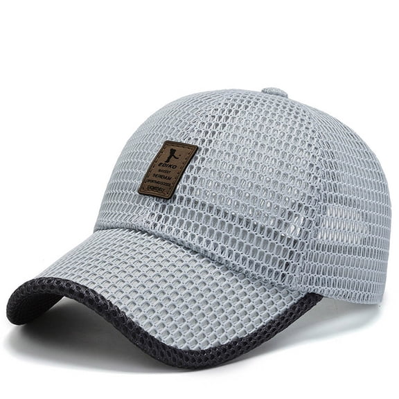 Summer Mesh Baseball Cap for Men Golf Running Hats Outdoor Sports Sun Hat with Adjustable Strap