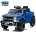 thumbnail image 1 of Voitures à Chevaucher Ford, Jouets Ford F150 Raptor 12V à Chevaucher Motorisés avec Télécommande, Voiture Électrique pour Enfants avec Bluetooth/fm/coffre, Camion 4 Roues pour Tout-Petits Garçons Filles 3-6 Ans, Bleu, 1 of 13