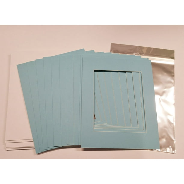 11x14 White Picture Mats with White Core for 8.5x11 Pictures Fits 11x14 Frame