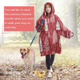 thumbnail image 4 of Wearable Oversized Blanket,Red Christmas Village Pattern Wearable Blanket Hoodie for Adults,Cozy Hooded Blankets with Super Pockets,Super Warm Fuzzy Pullover for Women & Men, 4 of 6