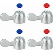 4 Sets Alloy Faucet Handles Bathroom Faucet Handle Hot and Cold Faucet Knobs Replacement Sink Handles
