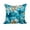 Teal, variant on 18 x 18 Inch Zentangle Teal Floral Print Decorative Polyester Throw Pillow with Linen Texture