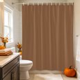 thumbnail image 2 of Pure Caramel Shower Curtain, Waterproof Shower Curtains for Bathroom, Modern Solid Color Minimalist Art Washable Fabric Bathtub Curtain Set Bath Decor with 12 Hooks 48"x72", 2 of 8