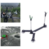 koolsoo Fishing Rod Holder Supplies Easy Installation Metal Pole Support Ice Fishing Bracket Boat Fishing Pole Stand for Boat Fishing
