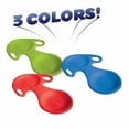 thumbnail image 4 of Sledsterz Spoon Snow Sled by Geospace for Winter Sledding Fun: 3-Pack; Assorted Colors (Green, Blue and Red), 4 of 6