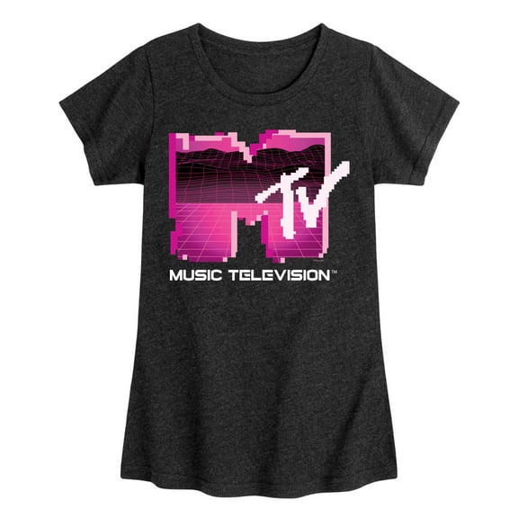 MTV - Retro Gamer Logo  - Toddler & Youth Girls Short Sleeve Graphic T-Shirt