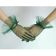 thumbnail image 6 of YooGuoGuo Short Tulle Gloves for Women Vintage Bow Ruffle Mesh Sheer Gloves Tea Party Wedding Gloves, 6 of 7