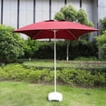 thumbnail image 3 of ZOUSSIQI Parasol Canopy, Square Patio Umbrella Tent Without Frame, 4 Bone Polyester Replacement Cover, Outdoor Table Market Patio Umbrella Replacement Top Cover for Backyard Garden Lawn CA919-9212, 3 of 9