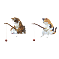 thumbnail image 1 of Adorno Gato Pesca Mini Estatuilla Interior Del Coche (gato Largo Hai) Rojo, 1 of 6