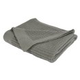 thumbnail image 1 of Recycled Waffle Knit Throw, Green (50" x 60") by Nemcor, 1 of 6