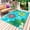 Blue Green, variant on Summer Swimming Pool Outdoor Rug for Patio/Deck/Porch, Non-Slip Large Area Rug 3 x 5 Ft, Floral Plumeria Leaves Blue Plaid Indoor Outdoor Rugs Washable Area Rugs, Reversible Camping Rug Carpet Runner