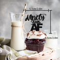 thumbnail image 2 of Decoraciones para Cupcakes LETLIMIT 18 piezas Brillo Negro 5 cm, 2 of 7