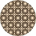 thumbnail image 1 of Ahgly Company Machine Washable Indoor Round Transitional Night Red Area Rugs, 5' Round, 1 of 7