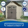 thumbnail image 5 of Suncast Cascade® Storage Shed for Backyard, Vanilla, 7'x 4', 171 cu. ft., 5 of 12