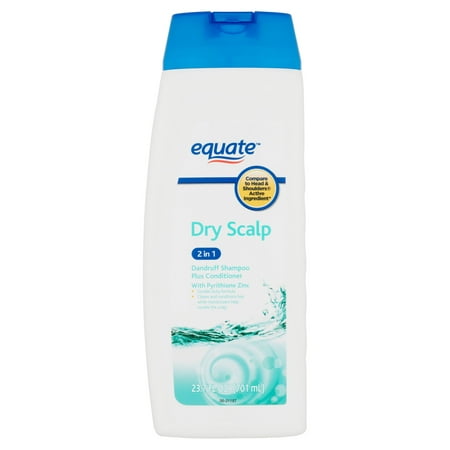 equate Soins Dry Scalp 2-en-1 Pellicules Shampooing et revitalisant, 23,7 fl oz