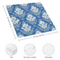 thumbnail image 3 of PHYHOO Blue Floral Print Cloth Napkins, Dinner Napkins Cloth, Washable Napkins for Home, Kitchen, Dinner, Party, Wedding, Cocktail 6 PCS, 3 of 7
