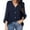 Navy, variant on Women's Clothing Long Sleeve V Neck Lady Blouse Tops Chiffon Blouses Summer Shirt / Blouse Tan Raglan Shirt Women Women Top Women Loose Fit Athletic Tops Dark Tee Running Shirt Women Tops