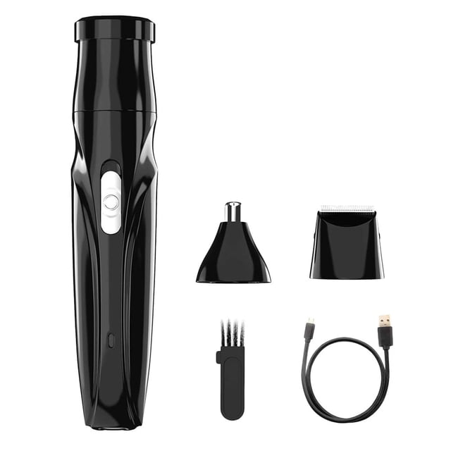 Miangastore Water Washable Nose Hair Remover Nose Hair Cutter Black ABS 1 Set