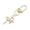 Gold, variant on Unique Four Pointed Star Moons Keychain Sturdy Alloy Trendy Moons Key Accessory Bag Hangings for Decoration