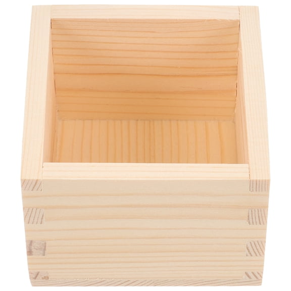 Masteelf Wooden Pencil Holder Box for Desk Organizer, Compact Chalk Storage and Office Supplies Container