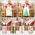 thumbnail image 5 of Camino de mesa navideño de Papá Noel, árbol de Navidad, muñeco de nieve, bandera de mesa, decoración navideña para el hogar, Año Nuevo 2024 2025, 5 of 5