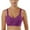 Purple, variant on CFLVAEK Plus Size Womens Bras Comfort Wireless Push Up Bra Breathable Full Coverage Everyday Bralette Adjustable Strape Bralettes for Big Bust Beige XXL