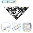 thumbnail image 6 of Dog Bandana 2 Pack,Black Christmas Snowflake Pattern Bandanas for Dogs,Cat Bandana,Small/ Large Dog Bandana 2 Size,Dog Bandanas Girl Boy, 6 of 6