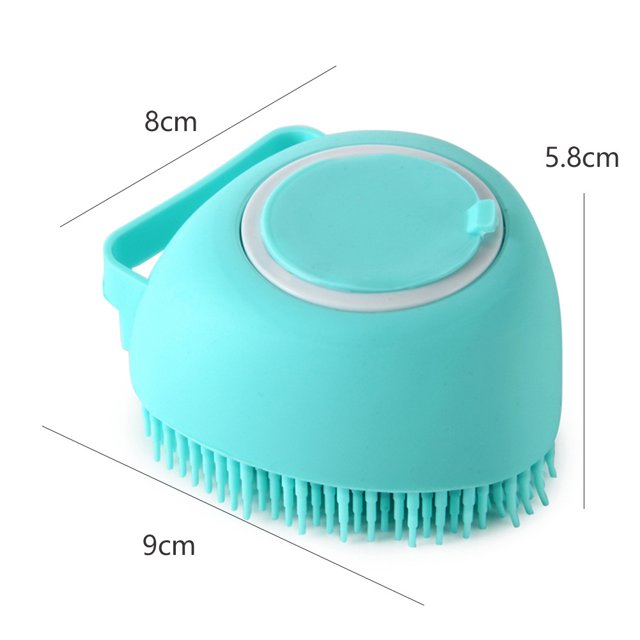 Cepillo De Baño Para Perros Cepillo de masaje de baño para perros y gatos herramientas de limpieza de ducha de baño para mascotas de silicona Sywqhk Libre de BPA