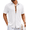 C Pure White, variant on COOFANDY Mens Short Sleeve Casual Shirts Button Down Striped Summer Shirts Textured Vacation Beach Shirt