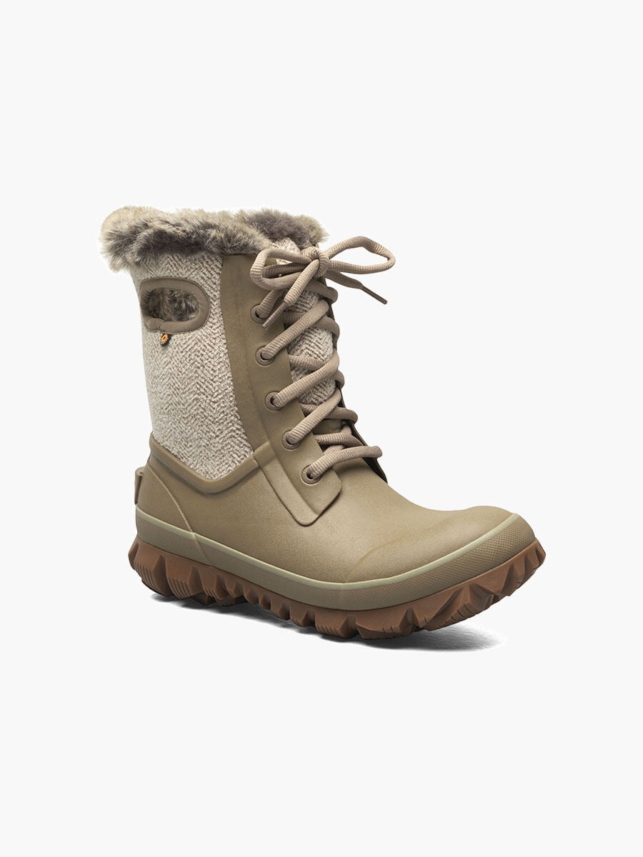 Bogs Bottes Arcata pour Femmes Neige, Chéveron-Taupe Confortable, 11